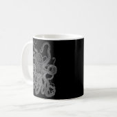 Mug poulpe de Kraken calmar poulpe noir (Devant gauche)