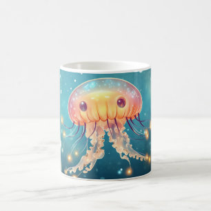 Mug poulpe de mer de style cartoon vibrant couleur mig