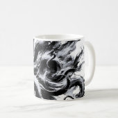 Mug Poulpe Kraken Fluide Encre Abstraite (Devant droit)