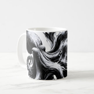 Mug Poulpe Kraken Fluide Encre Abstraite