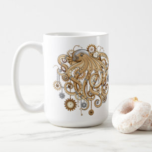 Mug Poulpe Steampunk Rétro Fantastique Mécanique