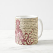 Mug Poulpe vintage (Devant droit)