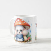Mug Poupée adorable sous parapluie de champignons (Devant gauche)