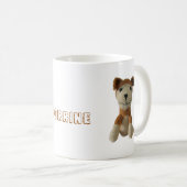 Mug - Poupée de chien avec nom (Devant droit)
