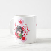 Mug Poupée de Kawaii Kokeshi (Devant gauche)