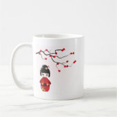 Mug Poupée de Kokeshi sous la branche de Sakura (Gauche)