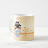Mug Poupée de Maiko Kokeshi - fille de geisha (Devant gauche)