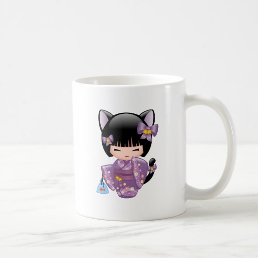 Mug Poupée de Neko Kokeshi - fille de geisha (Droite)