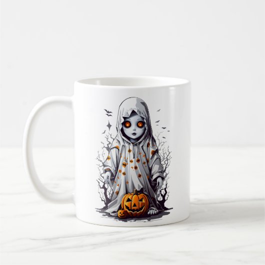 Mug Poupée effrayante Halloween hantée étrange (Gauche)