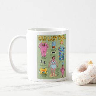 Mug Poupée en papier vieille dame FUNNY