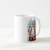 Mug Poupée fantomatique hantée d'Halloween (Devant droit)