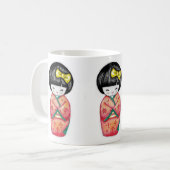 Mug Poupée Kokeshi - Kimono Geisha Girl  (Devant gauche)