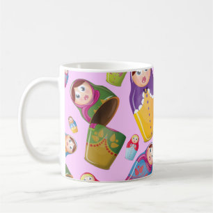 Mug Poupée Matriochka - Motif de poupées russes gigogn