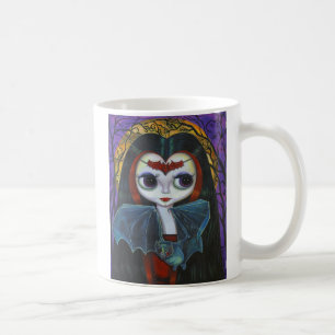 Mug Poupée mignonne de fille vampire avec chatte