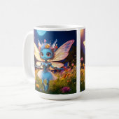 Mug Poupée robot danseuse de ballet dans les fleurs sa (Devant gauche)
