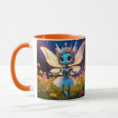 Mug Poupée robot danseuse de ballet dans les fleurs sa (Gauche)