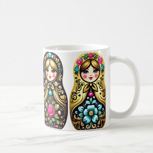 Mug Poupée russe - 4 poupées de nidification (Droite)