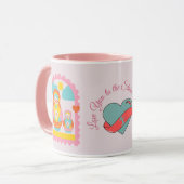 Mug Poupée russe rose Matryoshka mignonne (Devant gauche)