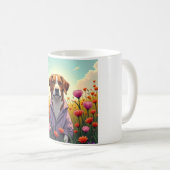 Mug Poupée violette en fleur (Devant droit)
