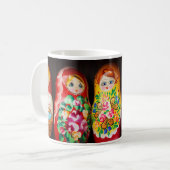 Mug Poupées colorées Matryoshka (Devant gauche)