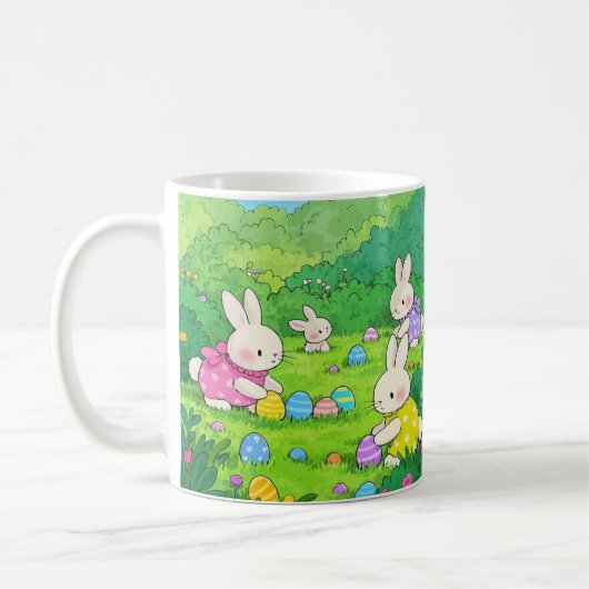 Mug Poupées de dessin OEufs de Pâques (Gauche)