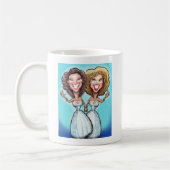 Mug Poupées de gâteaux Mariages lesbiennes (Gauche)