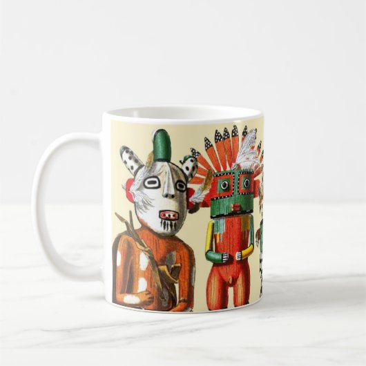 Mug Poupées de Kachina de la tribu de Natif américain (Gauche)