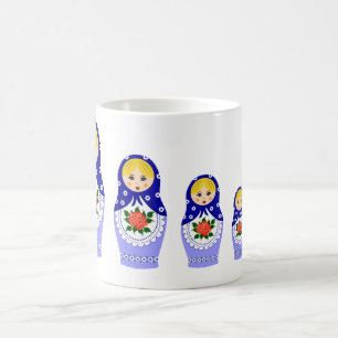 Mug Poupées de Matryoschka bleues