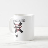 Mug Poupées de sécurité noire Supergirl (Devant gauche)