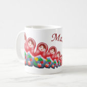 Mug Poupées d'emboîtement de ressort (Devant gauche)