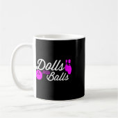 Mug Poupées Filles Avec Boules Citation Drôle Pour Fil (Gauche)