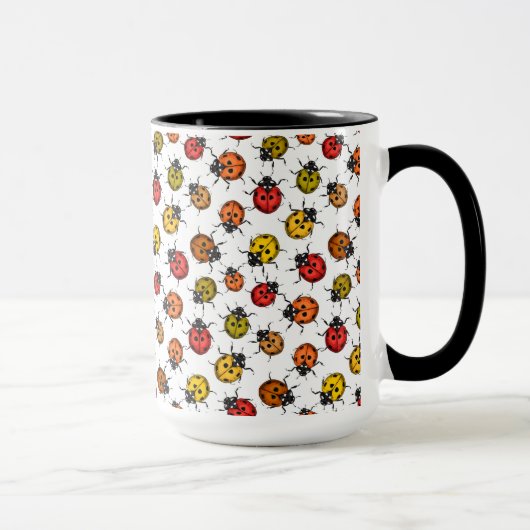 Mug Poupons colorés sur blanc (Droite)