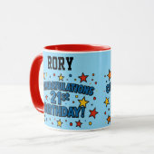 Mug pour 21 ans (Devant gauche)