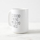 Mug pour 80e anniversaire, Cadeau 80 ans, 80 ans (Devant gauche)
