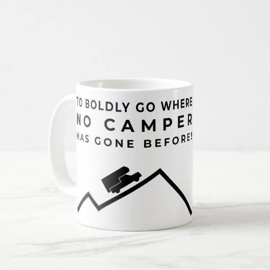 Mug Pour aller avec audace - Camper terrestre (Devant gauche)