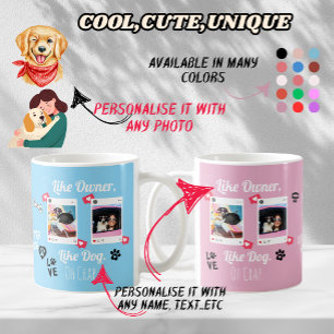 Mug pour amateur de chien personnalisé Cadeau de