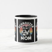 Mug pour amateur de Schnauzer mignon  (Centre)