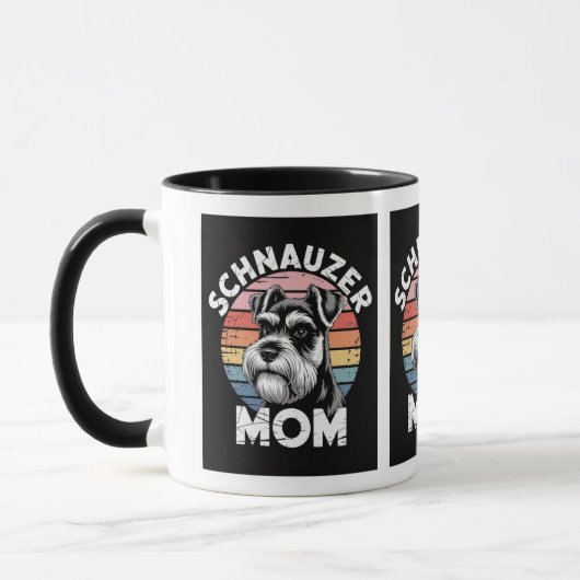 Mug pour amateur de Schnauzer mignon  (Gauche)