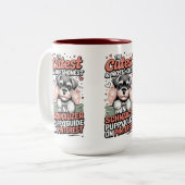 Mug pour amateur de Schnauzer mignon (Devant gauche)