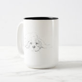 Mug pour animal de compagnie Cavalier King Charles (Devant gauche)