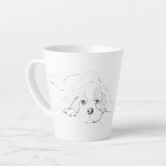 Mug pour animal de compagnie Cavalier King Charles (Angle gauche)