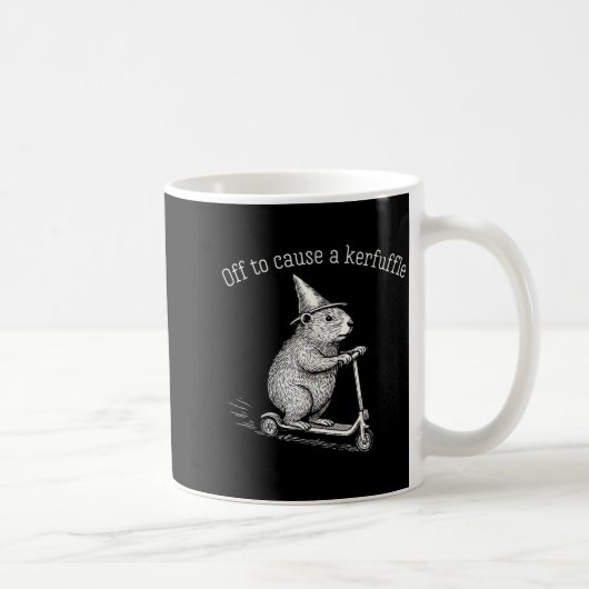 Mug Pour causer une agitation Funny Hamster Scooter Gr (Droite)