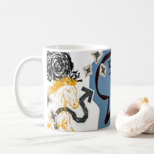 MUG POUR CAVALIERS NÉS POUR MONTER À CHEVAL