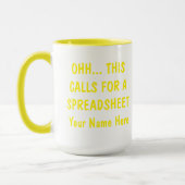 Mug Pour cela, il faut une feuille de calcul, un compt (Gauche)