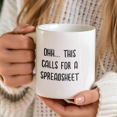 Mug Pour cela, il faut une feuille de calcul, un compt