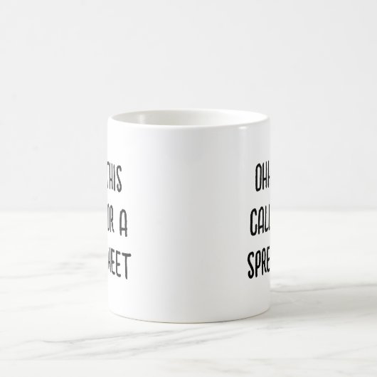 Mug Pour cela, il faut une feuille de calcul, un compt (Centre)