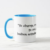 Mug "Pour changer, on doit dieto un lifebefore entrer… (Gauche)