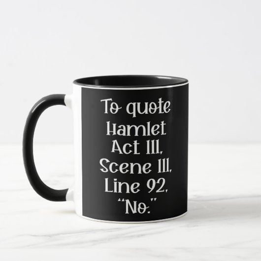 Mug Pour Citer le hameçon (Gauche)