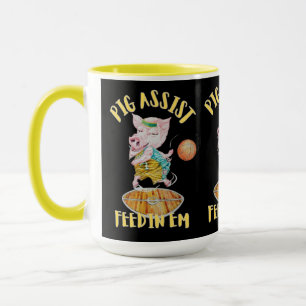 MUG POUR COCHON DE BASKETBALL ASSISTÉ