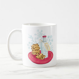 Mug Pour Cookies Père Noël Et Aquarelle Lait